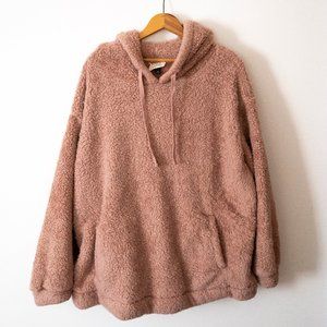 Pink Sherpa Hoodie - 2X